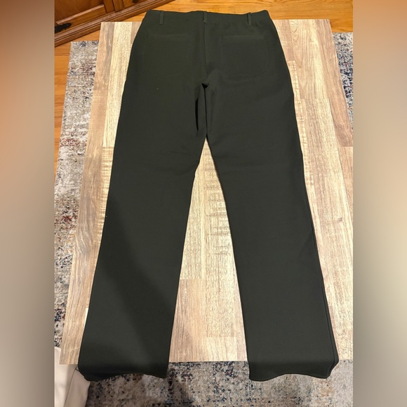 EUC Quince Olive Ultra Stretch Ponte Straight Leg 4-Pocket Pants - Picture 11 of 16